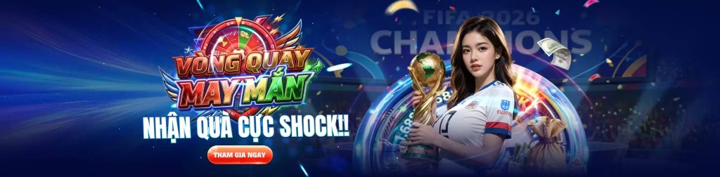 Vòng quay may mắn nhận ưu đãi lớn từ WI88